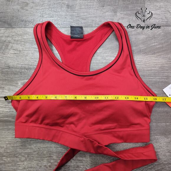 Sports Illustrated Racer Back Cross Front Bikini Top Size L - Picture 3 of 4